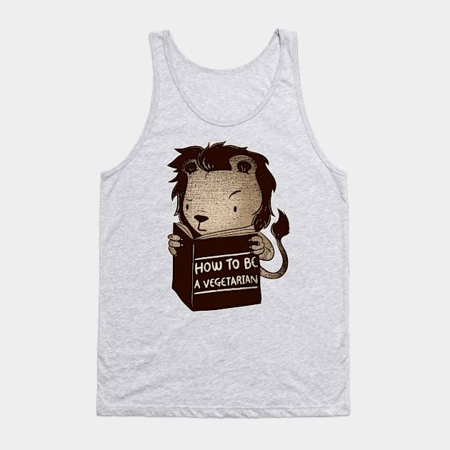 Lion Book How To Be Vegetarian Tank Top by Tobe_Fonseca